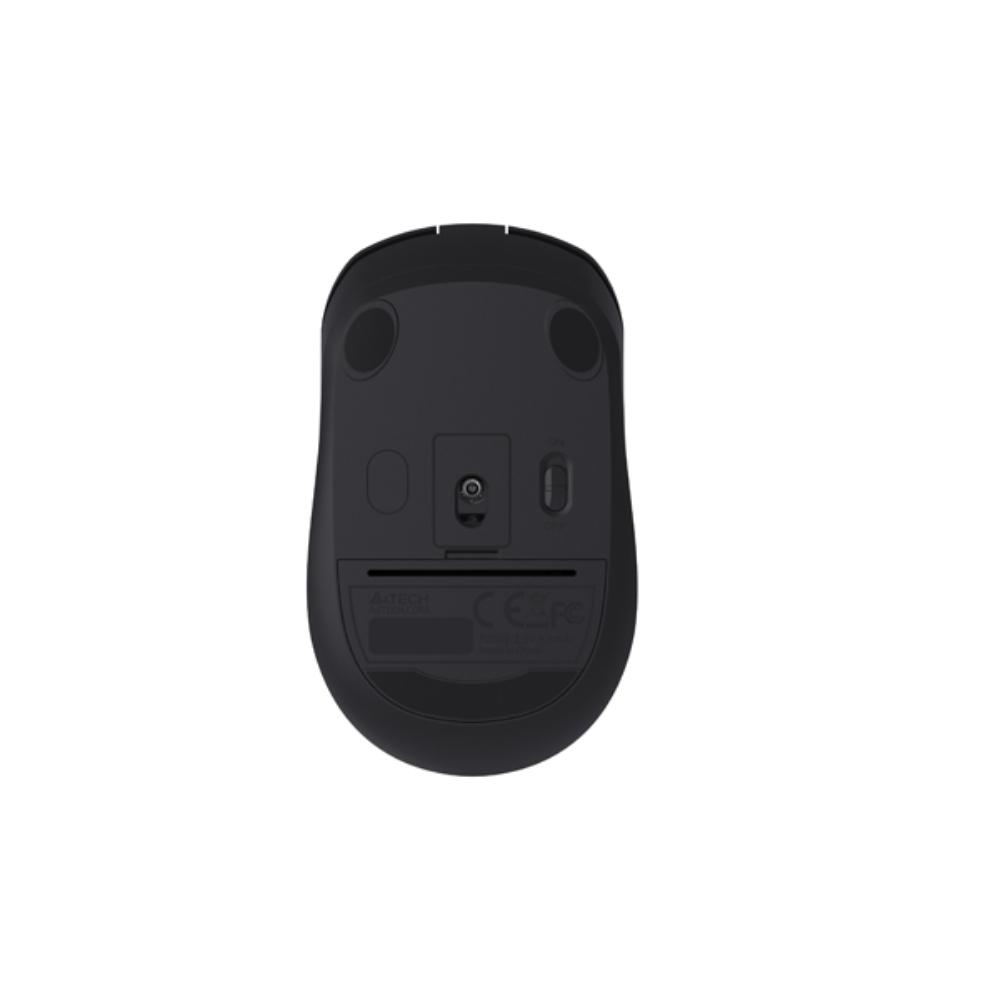 A4Tech FG12S Wireless Silent Click Mouse | 2.4GHz USB, 1200 DPI, Ergonomic Design, Black