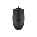 A4Tech OP-550S Wired Silent Mouse | USB, Silent Click, Teflon Feet, Ergonomic Design, Black