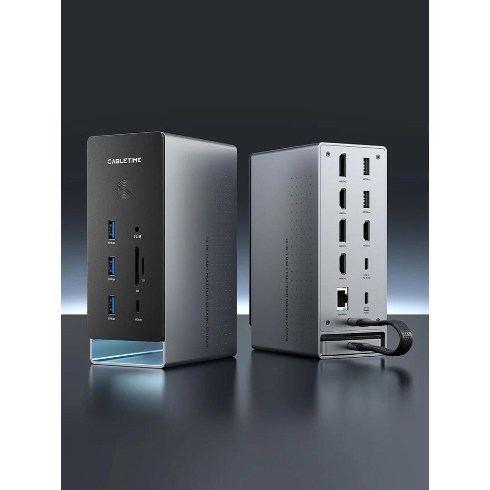 CABLETIME CB18G 18-in-1 USB-C Docking StatioN