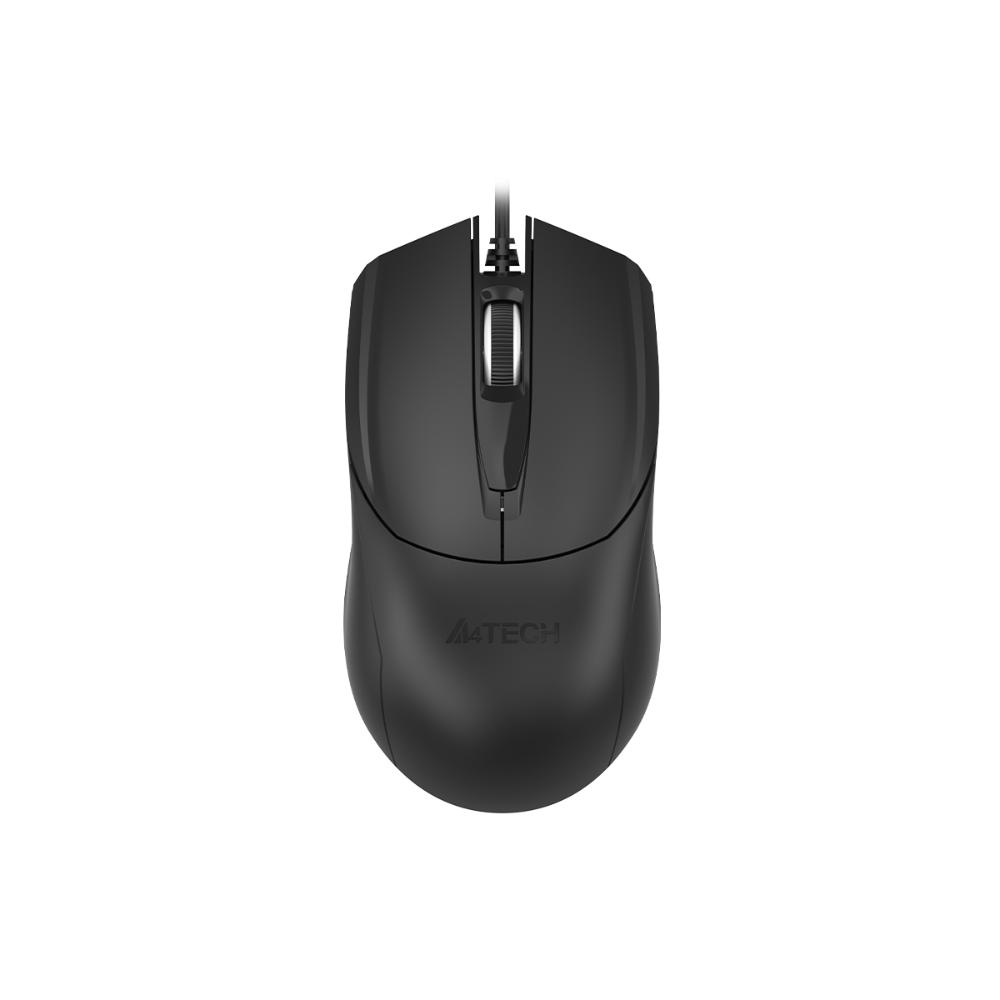 A4tech OP-750S Wired Silent Click Mouse USB Black