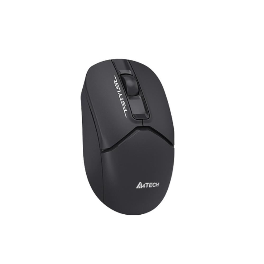 A4Tech FG12S Wireless Silent Click Mouse | 2.4GHz USB, 1200 DPI, Ergonomic Design, Black
