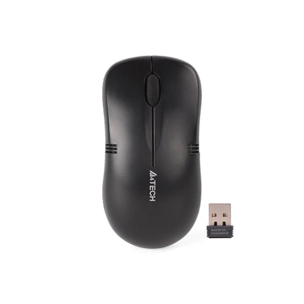 A4Tech G3-230NS Wireless Silent Click Mouse | 2.4GHz USB, 1000 DPI, Ergonomic Design, Black