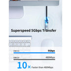 CABLETIME CA11L USB 3.0 A Male to Female Extension Cable | 5Gbps High-Speed USB Extender