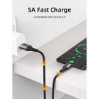 CABLETIME CA50H 5A USB-A to USB-C Fast Charging Cable | QC 4.0 High-Speed Braided Cable