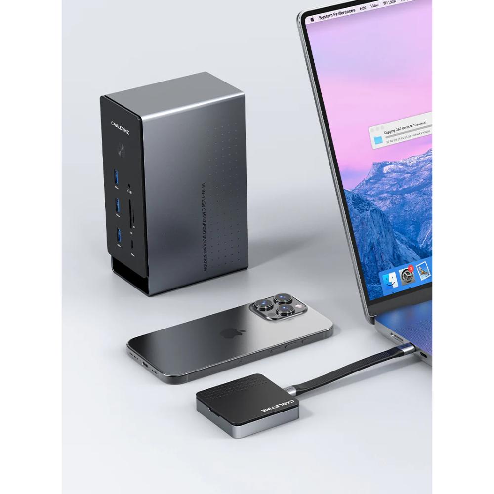 CABLETIME CB18G 18-in-1 USB-C Docking StatioN