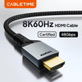 CABLETIME CH11H HDMI 2.1 Cable | 8K 60Hz / 4K 120Hz | 48Gbps Ultra High-Speed | eARC & HDR
