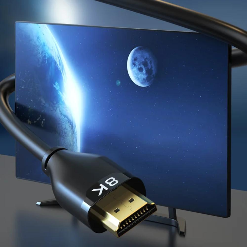 CABLETIME CH12 HDMI 2.1 Cable | 8K@60Hz, 4K@120Hz, 48Gbps, Gold-Plated, 1M/5M