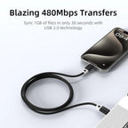 CABLETIME CUP4 60W USB-C Charge Cable | Braided Jacket & Smart Chip | 1M/2M