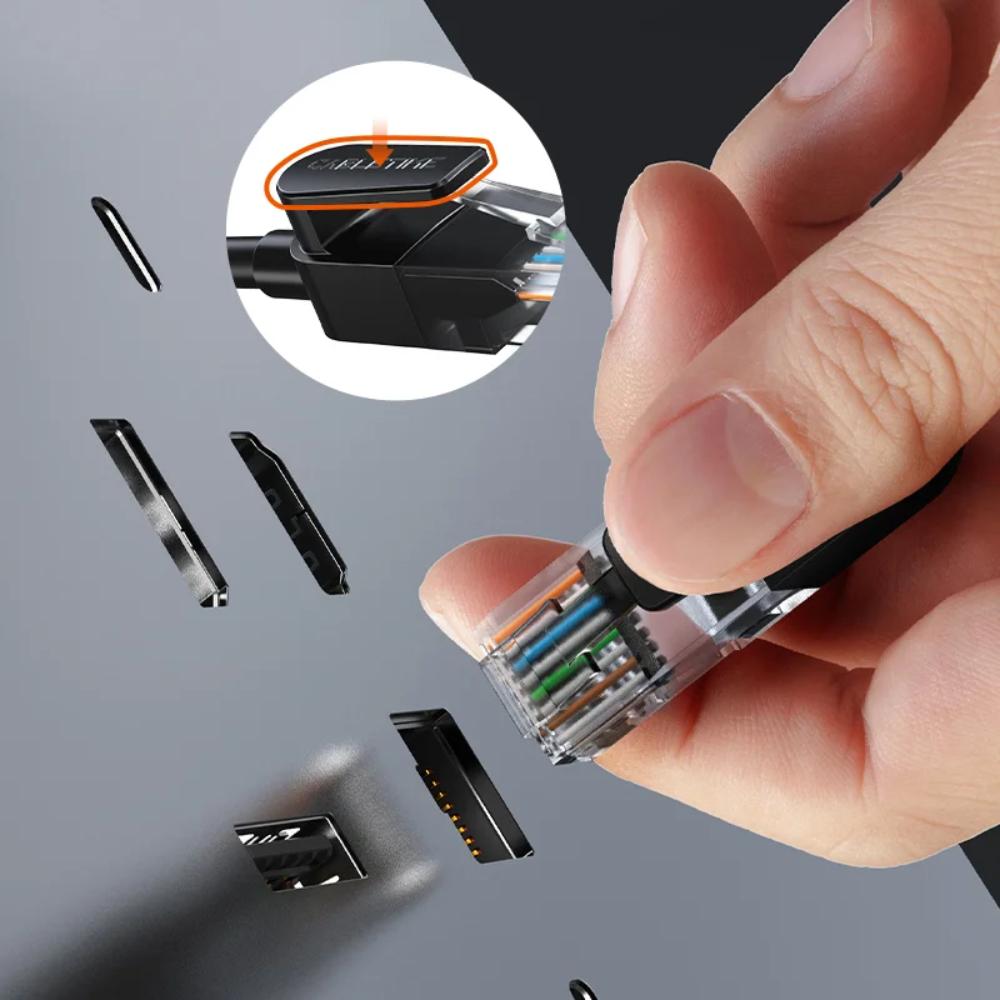 CABLETIME CN60 Cat 6 Ethernet Network Cable | 1000Mbps, 250MHz, UTP, Gold-Plated RJ45, PVC Jacket (1M - 30M)