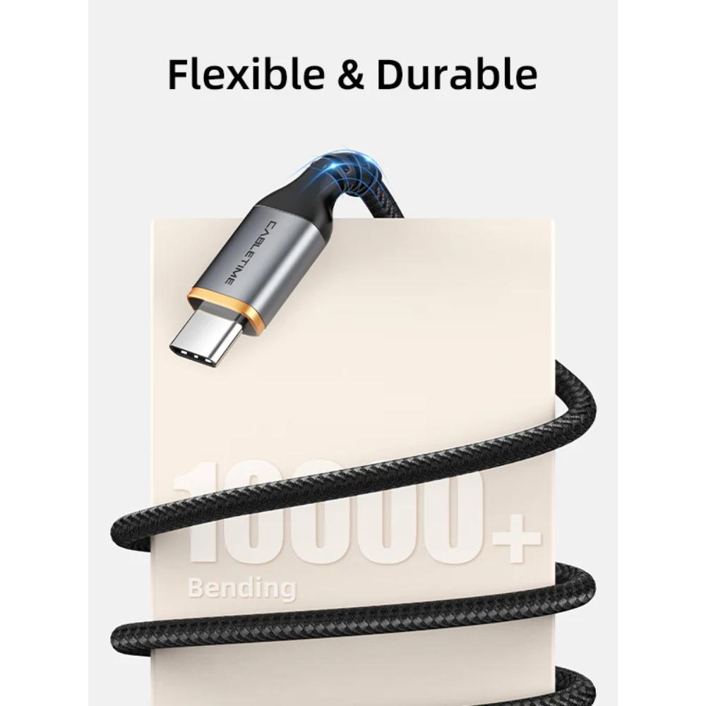 CABLETIME CA50H 5A USB-A to USB-C Fast Charging Cable | QC 4.0 High-Speed Braided Cable