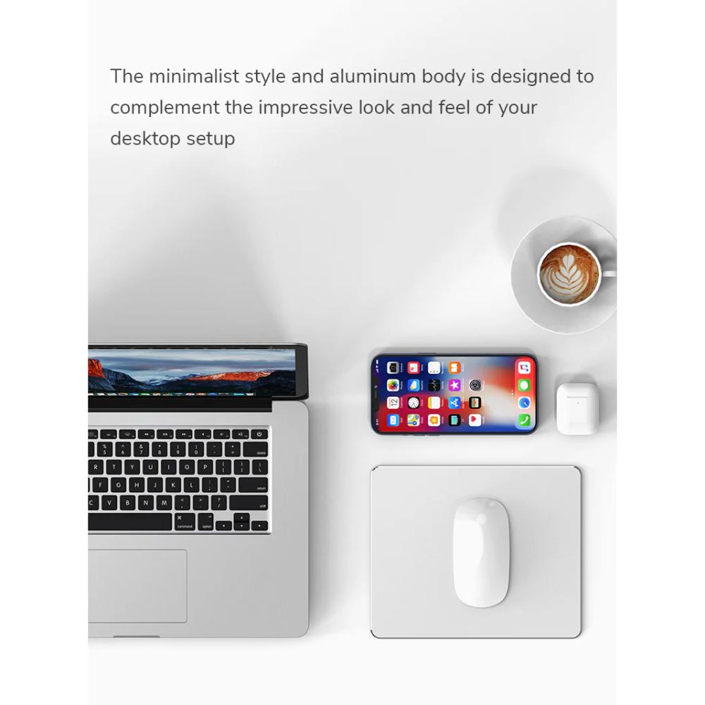 CABLETIME CS43S Metal Aluminum Mouse Pad for Gaming Office