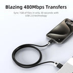 CABLETIME CAP1J 6A USB-A to USB-C Fast Charging Cable | SuperCharge High-Speed Braided Cable