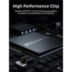 CABLETIME CB55G | USB 3.0 3-Port Hub with Gigabit Ethernet Adapter