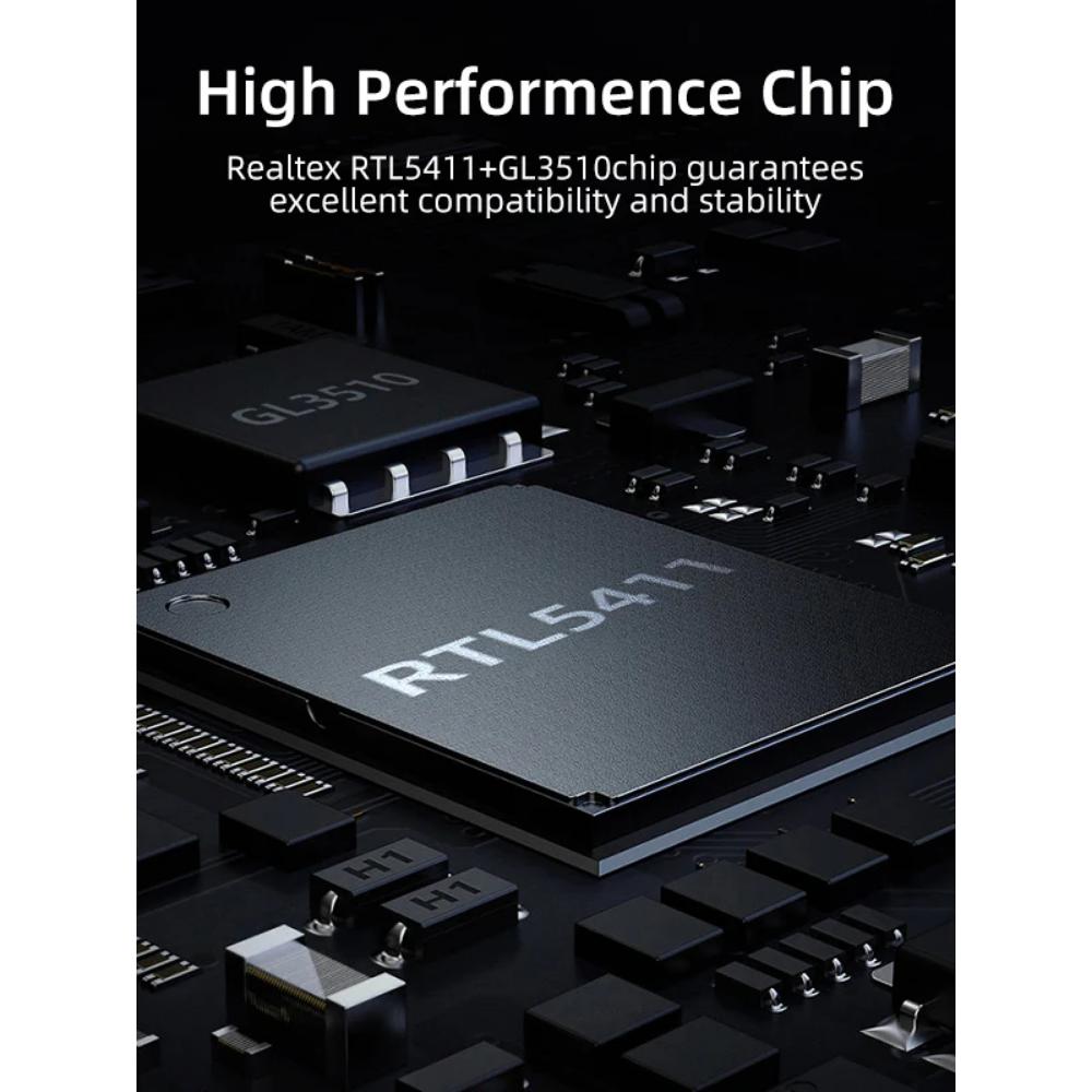 CABLETIME CB55G | USB 3.0 3-Port Hub with Gigabit Ethernet Adapter