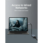 CABLETIME CB51G USB-C to Gigabit Ethernet Adapter | Thunderbolt 3/4 Compatible | 1000Mbps RJ45 LAN | Aluminum Shell | Plug & Play