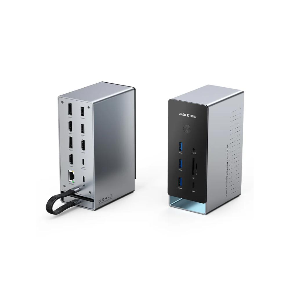 CABLETIME CB18G 18-in-1 USB-C Docking StatioN