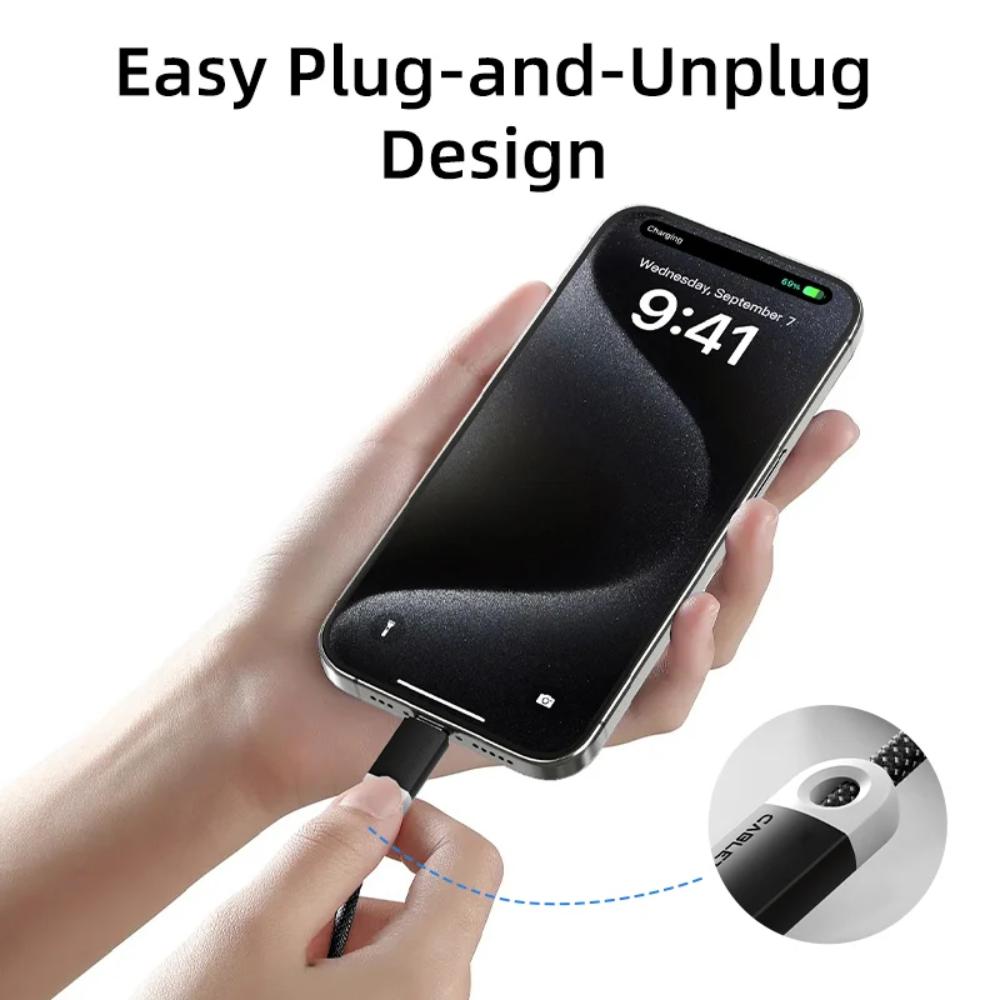 CABLETIME CAP1J 6A USB-A to USB-C Fast Charging Cable | SuperCharge High-Speed Braided Cable
