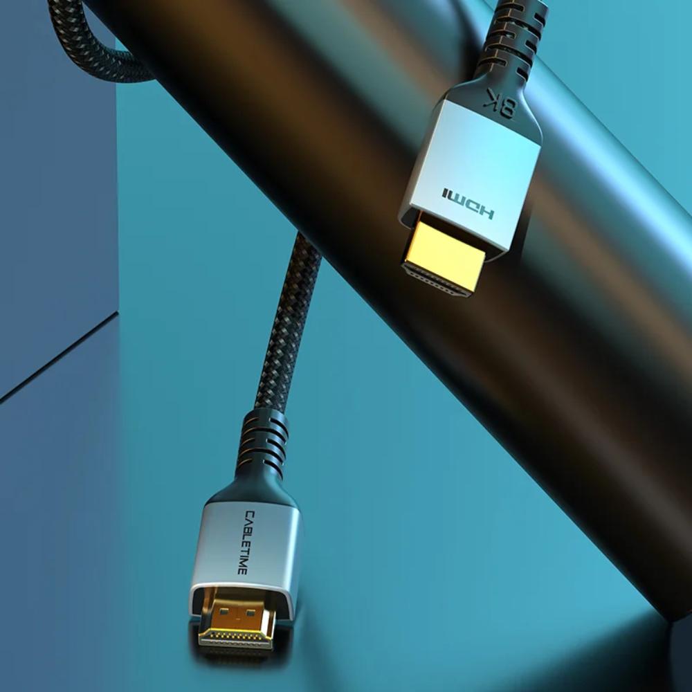 CABLETIME CH11H HDMI 2.1 Cable | 8K 60Hz / 4K 120Hz | 48Gbps Ultra High-Speed | eARC & HDR