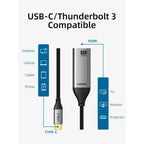 CABLETIME CP10B USB-C to HDMI Adapter | 4K 60Hz UHD Video | USB-C 3.1 to HDMI 2.0 | Aluminum Braided Cable | Plug & Play