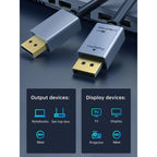 CABLETIME CD20H DisplayPort 1.2 Cable | 4K 60Hz Ultra HD | High-Performance DP to DP Cable