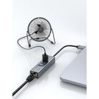 CABLETIME CB55G | USB 3.0 3-Port Hub with Gigabit Ethernet Adapter