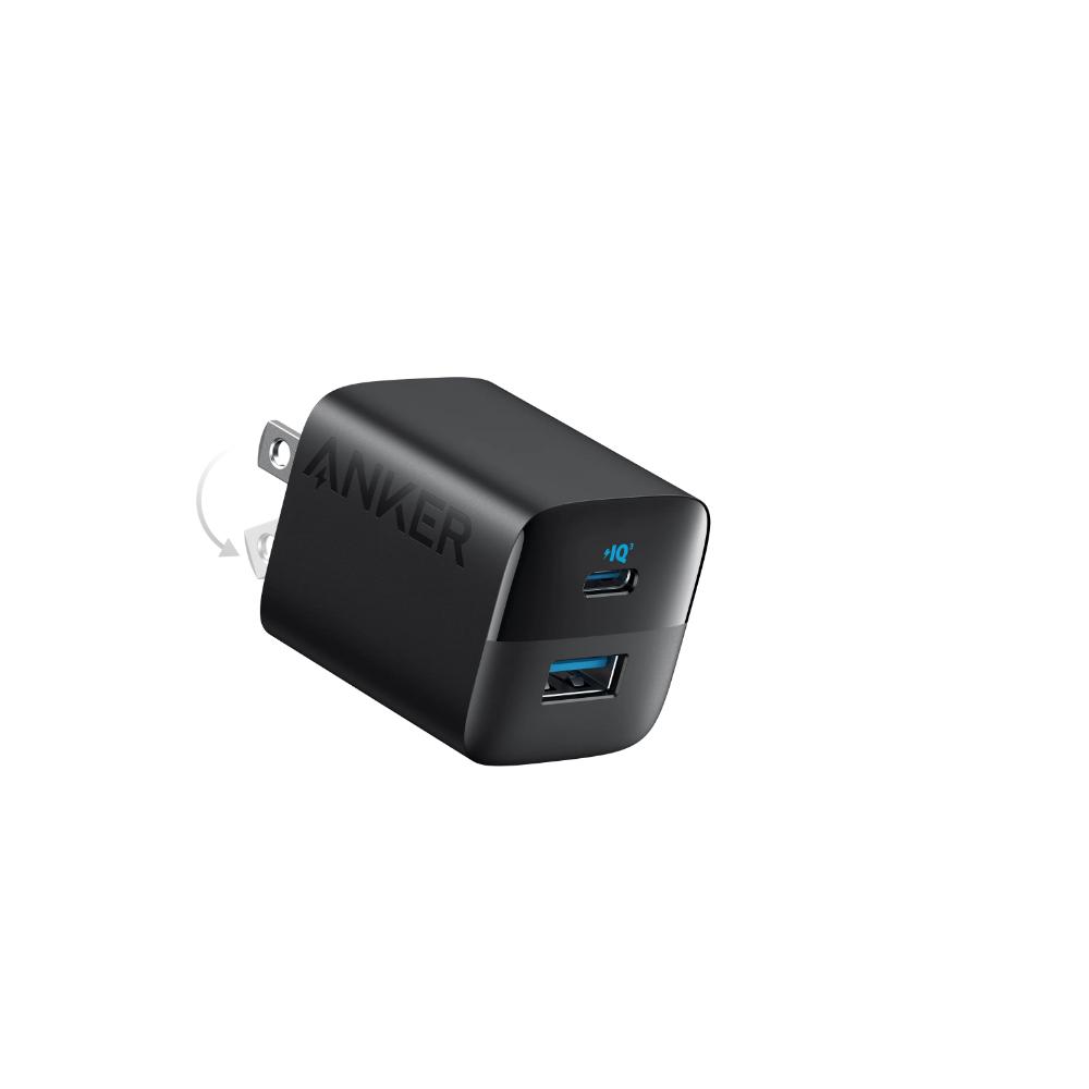 A2331-Anker 323 Charger (33W) Dual Port Fast Charger | USB-C PD + USB-A Compact Wall Charger