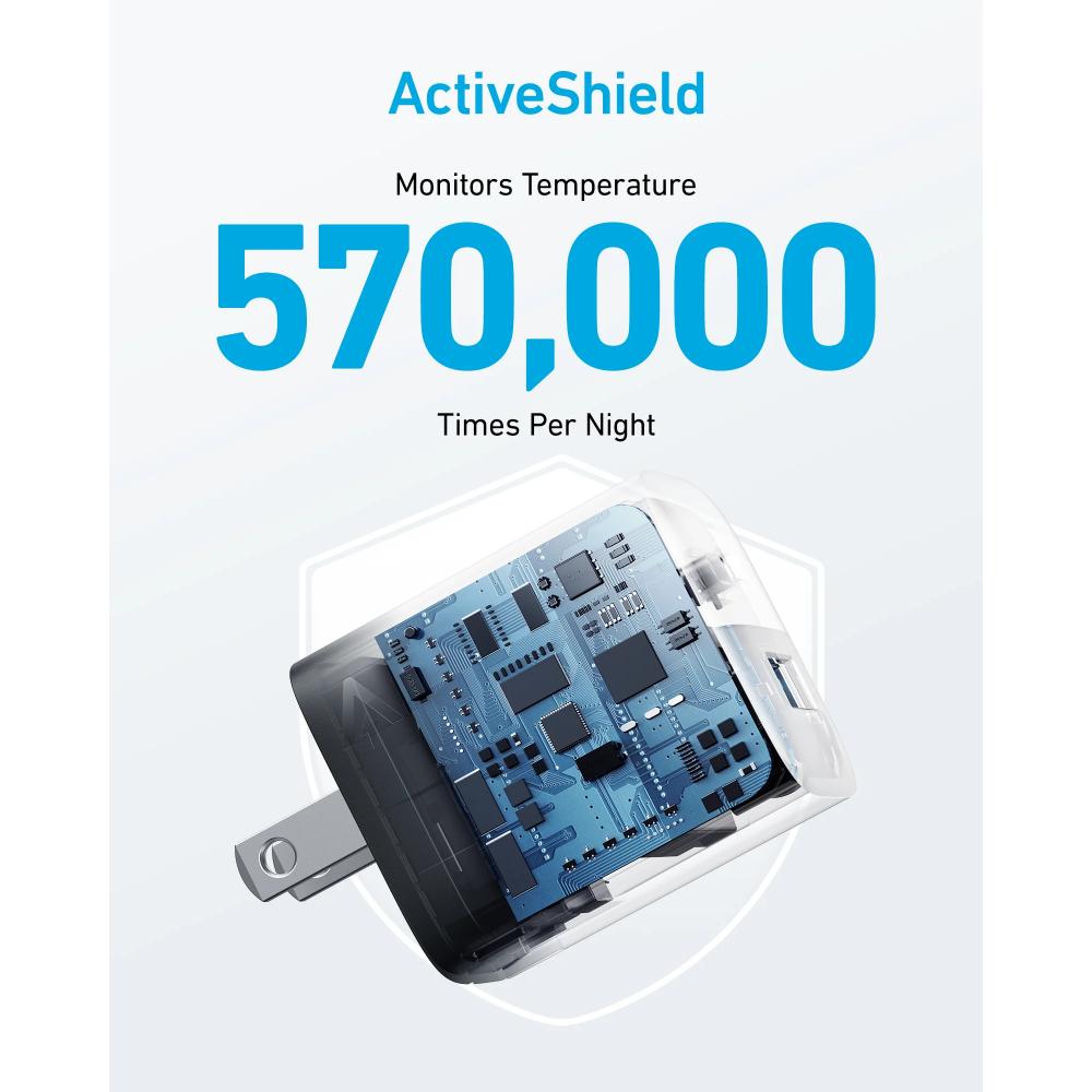 A2331-Anker 323 Charger (33W) Dual Port Fast Charger | USB-C PD + USB-A Compact Wall Charger