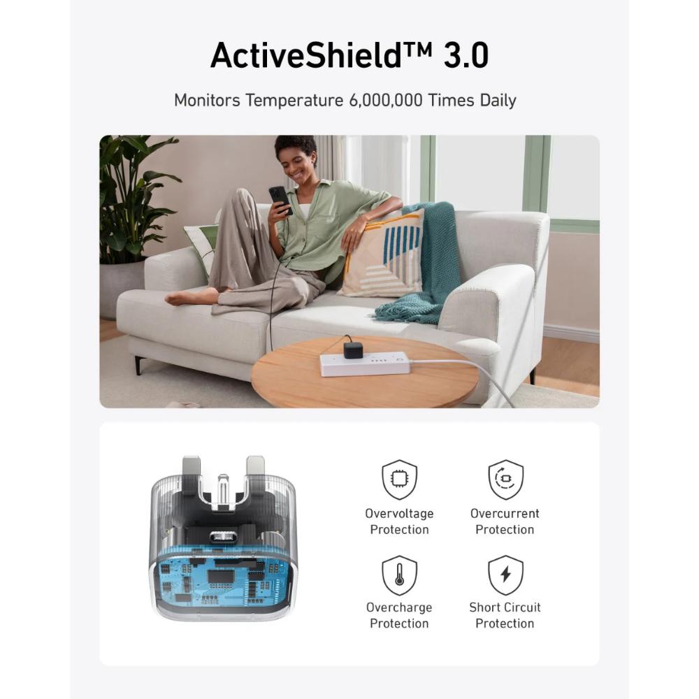 A2337- Anker Nano USB-C Wall Charger 30W GaN Fast Charger | Compact PD Charger with PPS Support