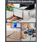 CABLETIME CA17 USB 3.0 A Male to Female Extension Cable | 5Gbps High-Speed Braided USB Extender