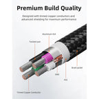 CABLETIME CA15L USB 2.0 A to B Printer Cable | 480Mbps High-Speed | Braided Durable Cable