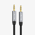 CABLETIME CF10K 3.5mm Male to Male Stereo Audio AUX Cable | Gold-Plated Connectors, Nylon Braided, 1.8m Length