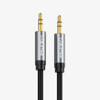 CABLETIME CF10K 3.5mm Male to Male Stereo Audio AUX Cable | Gold-Plated Connectors, Nylon Braided, 1.8m Length