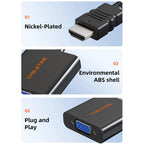 CABLETIME CP52B HDMI Male to VGA Female Adapter | 1080P FULL HD
