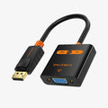 CABLETIME CP25B DisplayPort (DP) to VGA Adapter | 1080P 60Hz Full HD Output | Secure Latch Design | Plug-and-Play Connectivity