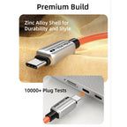 CABLETIME CU04 240W USB-C to USB-C Fast Charging Cable | PD 3.1 High-Speed Power Delivery Cable