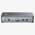 CABLETIME CB14S | 15-in-1 USB-C Docking Station with NVMe SSD Enclosure, Triple Display (2×HDMI + DP), 8K@30Hz, 10Gbps Data, 2.5Gbps LAN, 100W PD