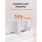 CABLETIME GA65W | Portable 65W GaN USB-C Charger – 3-Port Fast Wall Charger