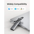 CABLETIME HB01G | 6-in-1 USB-C Hub | 4K HDMI | 100W PD | USB 3.0 Multiport Adapter
