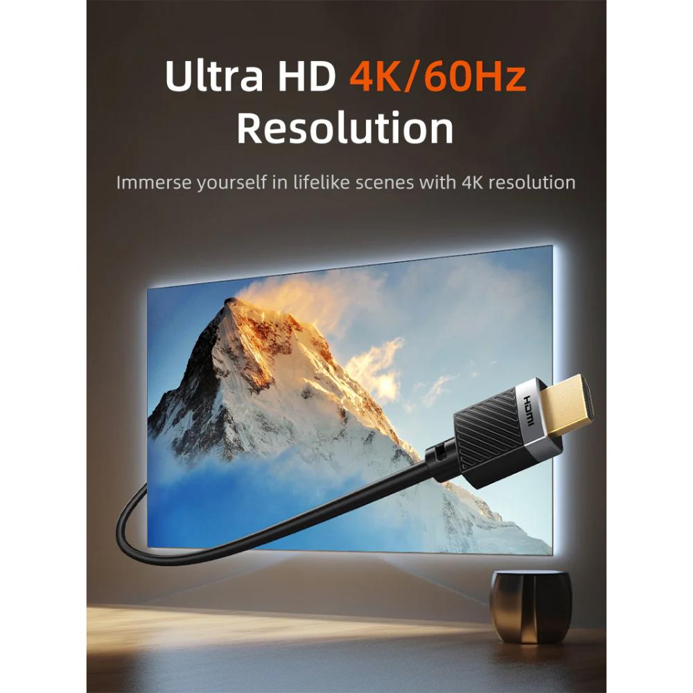 CABLETIME CH24 HDMI 2.0 Cable | 4K 60Hz Ultra HD | 18Gbps High-Speed | HDR Support