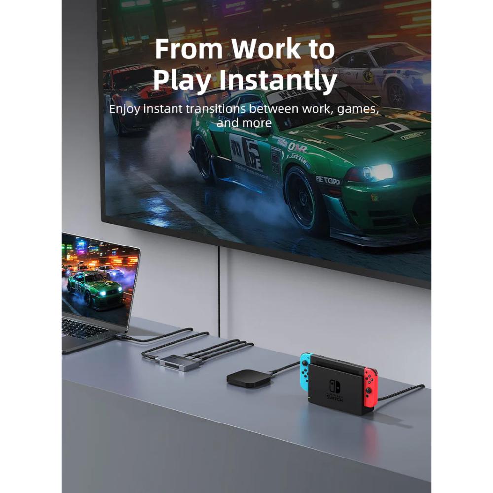 CABLETIME CP35G 3-Port HDMI Switcher 3-In-1-Out with Remote