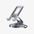 CABLETIME CB02G | 8-in-1 USB-C Docking Station with Stand for iPad Pro & Air | 4K@60Hz HDMI, 100W PD, 5Gbps USB, 360° Adjustable Aluminum Design