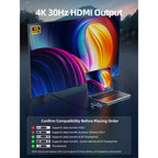 CABLETIME CB92G | 8-in-1 USB-C Adapter Hub with HDMI & Ethernet for MacBook Pro,  Laptops & Tablets