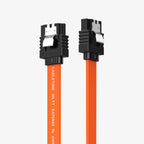 CABLETIME CAS1E 6Gbps Sata 3.0 Cable Straight Angle for HDD/SSD/CD and DVD Drives