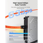 CABLETIME CAS1E 6Gbps Sata 3.0 Cable Straight Angle for HDD/SSD/CD and DVD Drives
