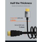 CABLETIME CH14H Ultra Slim HDMI 2.1 Cable | 8K 60Hz / 4K 120Hz | 48Gbps | eARC & Dolby Atmos