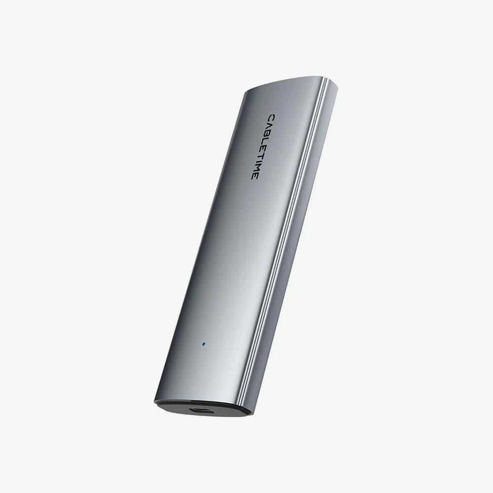 CABLETIME CB32G | USB 3.1 Type-C to NVMe M.2 SSD Enclosure | 10Gbps | Dual Protocol