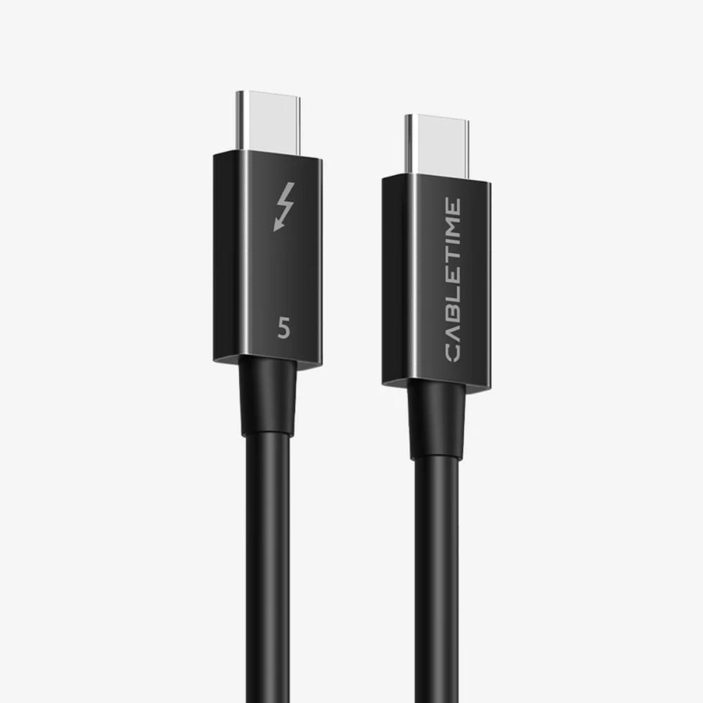 CABLETIME CT50G Thunderbolt 5 Cable (Intel Certified) | 120Gbps Ultra-Speed | 240W Power Delivery | 8K Display Support