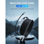 CABLETIME CA44P USB C to USB C VR Link Cable 16FT with 18W Charging – Compatible with Meta Quest 3S/3/2/Pro, Oculus Quest, Pico 4, PC VR, Steam VR