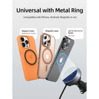 CABLETIME CE13B 2-in-1 Magnetic Car Wireless Charger with Retractable Cable